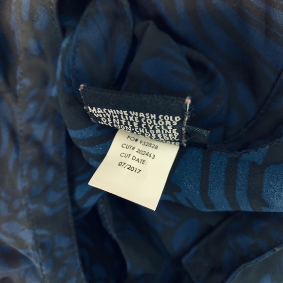 TORRID Black Blue Sheer Blouse 110844 Top Shirt 2 - Picture 12 of 16